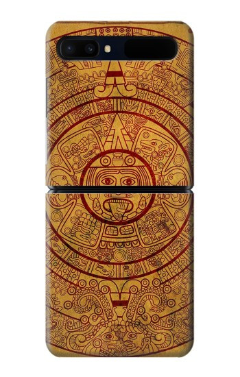 S0692 Calendrier maya Etui Coque Housse pour Samsung Galaxy Z Flip 5G