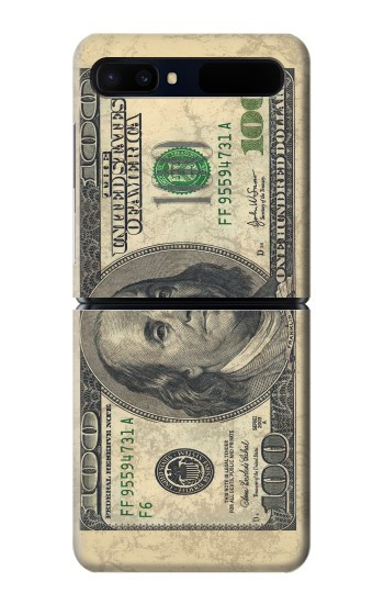 S0702 Dollars d'argent Etui Coque Housse pour Samsung Galaxy Z Flip 5G