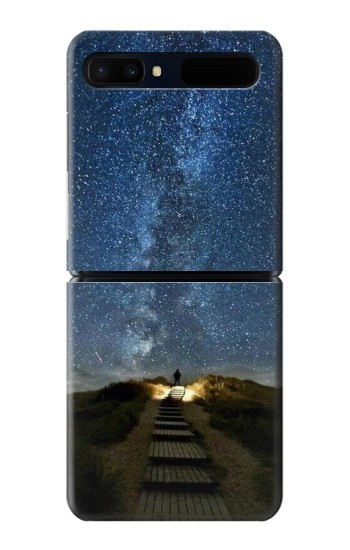 S0734 Stairway to Heaven Islande Etui Coque Housse pour Samsung Galaxy Z Flip 5G