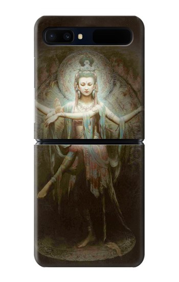 S0787 Guan Yin Etui Coque Housse pour Samsung Galaxy Z Flip 5G