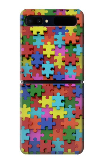S0816 Puzzle Etui Coque Housse pour Samsung Galaxy Z Flip 5G