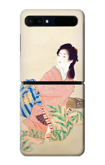 S0889 Japon Kimono Etui Coque Housse pour Samsung Galaxy Z Flip 5G