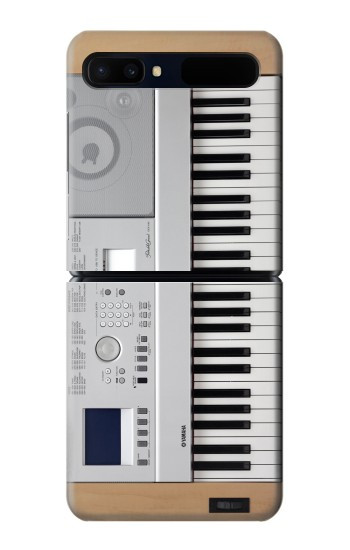S0891 Clavier numérique Piano Etui Coque Housse pour Samsung Galaxy Z Flip 5G