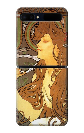 S0969 Alphonse Mucha Job Etui Coque Housse pour Samsung Galaxy Z Flip 5G