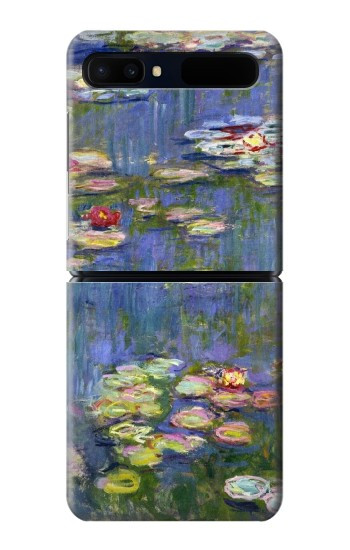S0997 Claude Monet Nymphéas Etui Coque Housse pour Samsung Galaxy Z Flip 5G