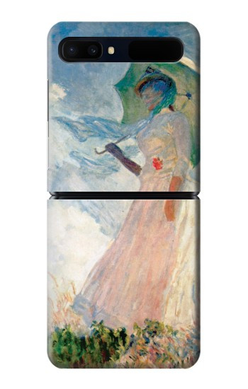 S0998 Claude Monet Femme avec un parasol Etui Coque Housse pour Samsung Galaxy Z Flip 5G