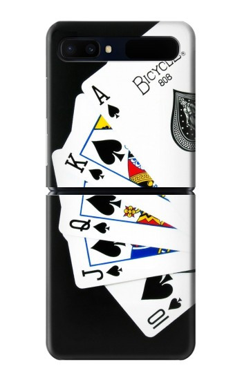 S1078 Poker Royal Flush droite Etui Coque Housse pour Samsung Galaxy Z Flip 5G