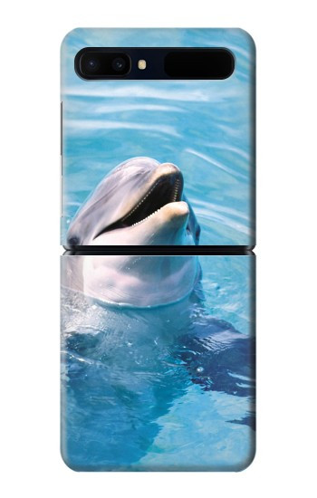 S1291 Les Dauphins en Mer Etui Coque Housse pour Samsung Galaxy Z Flip 5G