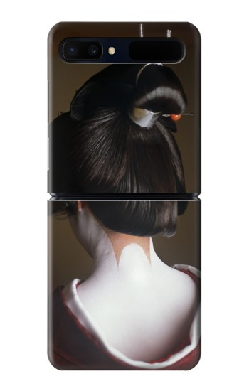 S1337 Japon Geisha Etui Coque Housse pour Samsung Galaxy Z Flip 5G