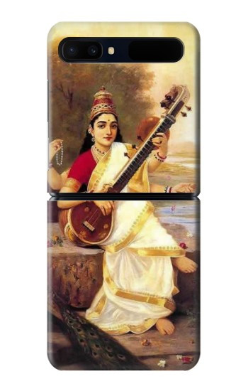 S1420 Saraswati déesse hindoue Etui Coque Housse pour Samsung Galaxy Z Flip 5G