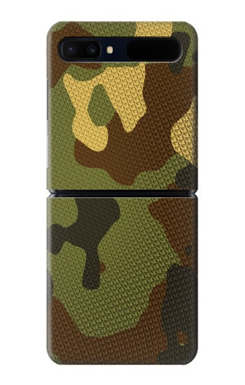 S1602 Camo Camouflage Imprimé graphique Etui Coque Housse pour Samsung Galaxy Z Flip 5G