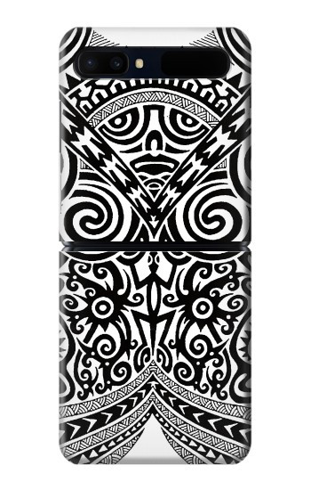 S1655 Tatouage maori Etui Coque Housse pour Samsung Galaxy Z Flip 5G