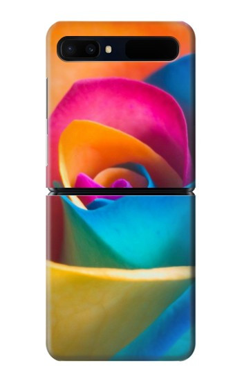 S1671 Arc en ciel coloré Rose Etui Coque Housse pour Samsung Galaxy Z Flip 5G