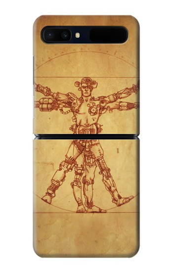 S1682 steampunk Frankenstein Etui Coque Housse pour Samsung Galaxy Z Flip 5G