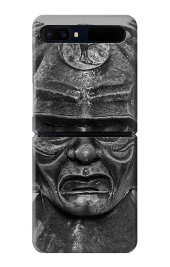 S1827 Japon Samurai Casque Etui Coque Housse pour Samsung Galaxy Z Flip 5G