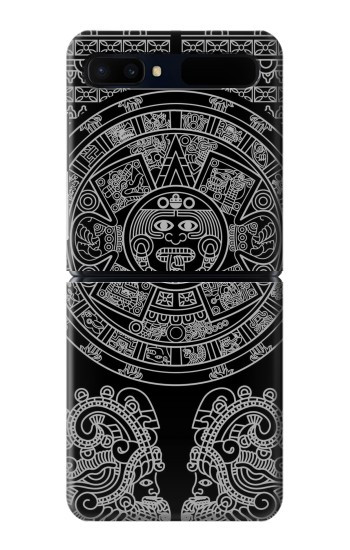 S1838 Motif maya Etui Coque Housse pour Samsung Galaxy Z Flip 5G