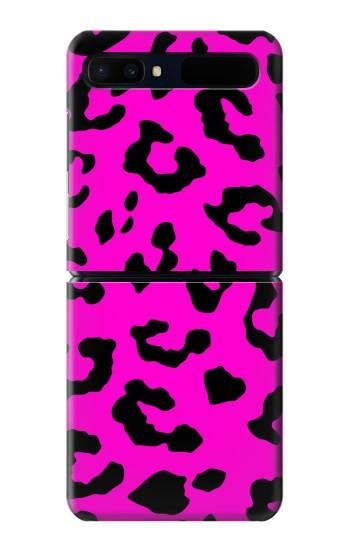 S1850 Motif rose Léopard Etui Coque Housse pour Samsung Galaxy Z Flip 5G