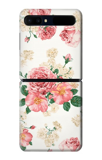 S1859 Motif Rose Etui Coque Housse pour Samsung Galaxy Z Flip 5G