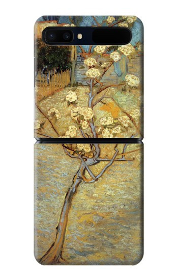 S1978 Van Gogh Lettre poire Etui Coque Housse pour Samsung Galaxy Z Flip 5G