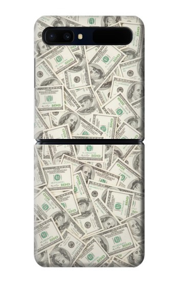 S2077 Billets Dollar argent Etui Coque Housse pour Samsung Galaxy Z Flip 5G