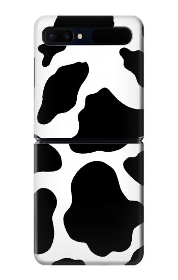 S2096 Motif de vache transparente Etui Coque Housse pour Samsung Galaxy Z Flip 5G