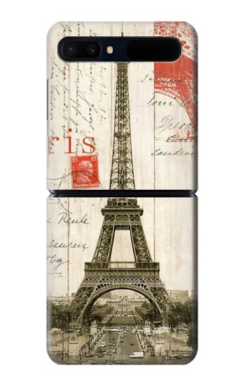 S2108 Tour Eiffel de Paris Carte postale Etui Coque Housse pour Samsung Galaxy Z Flip 5G