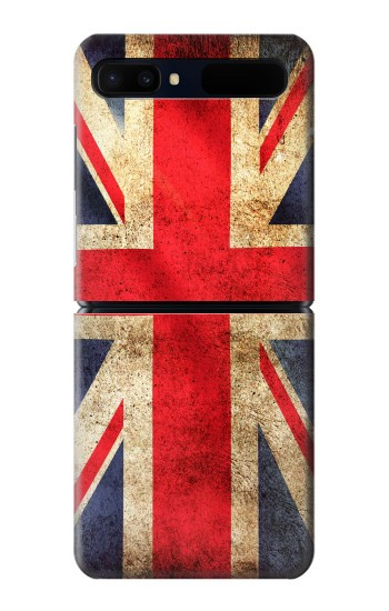 S2303 Drapeau britannique UK Millésime Etui Coque Housse pour Samsung Galaxy Z Flip 5G