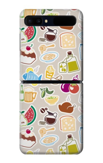 S2321 Aliments et boissons sans soudure Etui Coque Housse pour Samsung Galaxy Z Flip 5G