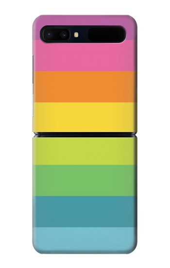 S2363 Arc en ciel Motif Etui Coque Housse pour Samsung Galaxy Z Flip 5G