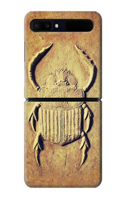 S2401 Scarabée égyptien Beetle imprimé graphique Etui Coque Housse pour Samsung Galaxy Z Flip 5G