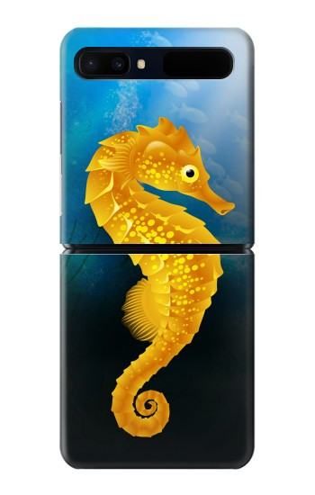 S2444 Hippocampe Monde sous-marin Etui Coque Housse pour Samsung Galaxy Z Flip 5G