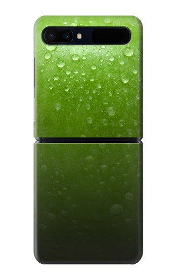 S2475 Seamless Texture verte pomme Etui Coque Housse pour Samsung Galaxy Z Flip 5G