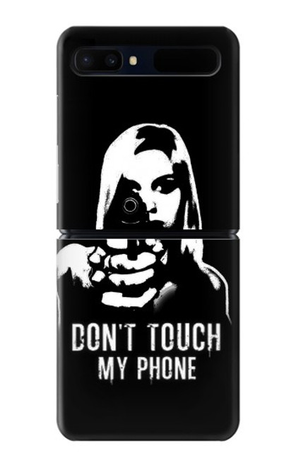 S2518 Ne touche pas mon téléphone Etui Coque Housse pour Samsung Galaxy Z Flip 5G