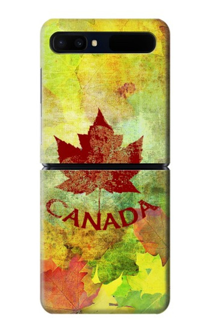 S2523 Canada Feuille d'érable d'automne Etui Coque Housse pour Samsung Galaxy Z Flip 5G