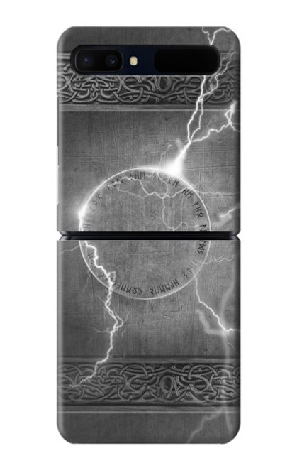 S2533 Thor Tonnerre grève Marteau Etui Coque Housse pour Samsung Galaxy Z Flip 5G