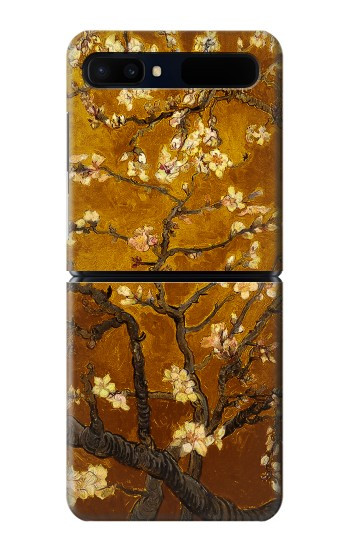 S2663 Fleur jaune Amandier Van Gogh Etui Coque Housse pour Samsung Galaxy Z Flip 5G