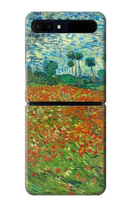 S2681 Champ de coquelicots Vincent Van Gogh Etui Coque Housse pour Samsung Galaxy Z Flip 5G