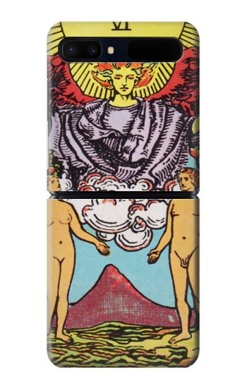 S2763 Lovers carte de tarot Etui Coque Housse pour Samsung Galaxy Z Flip 5G