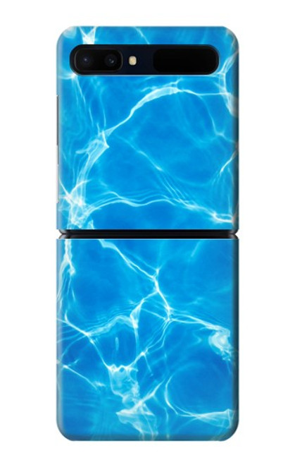 S2788 Bleu Piscine d'eau Etui Coque Housse pour Samsung Galaxy Z Flip 5G