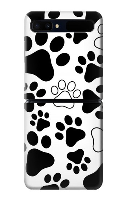 S2904 Chien d'impression de patte Etui Coque Housse pour Samsung Galaxy Z Flip 5G