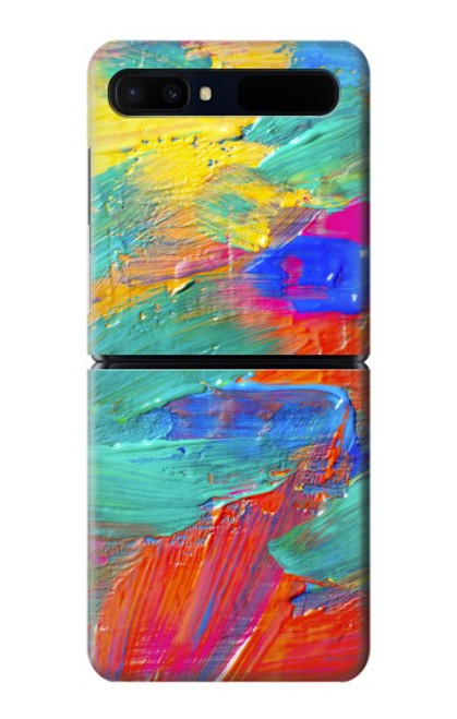 S2942 Peinture Coup de pinceau Etui Coque Housse pour Samsung Galaxy Z Flip 5G