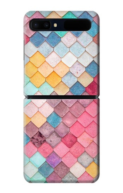 S2947 Bonbons Minimal Couleurs pastel Etui Coque Housse pour Samsung Galaxy Z Flip 5G