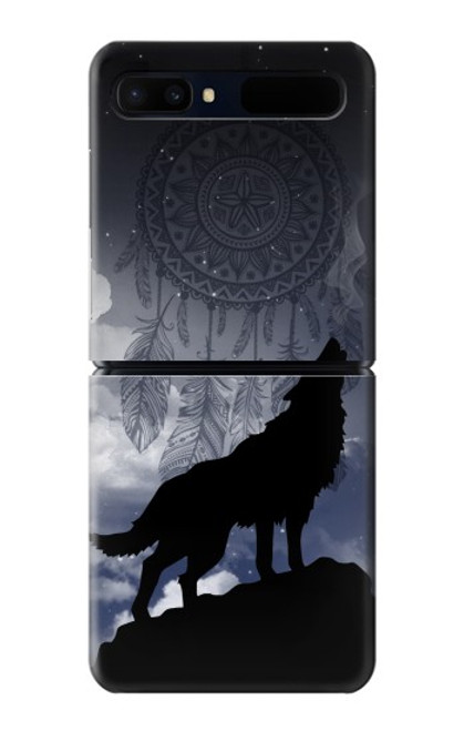 S3011 Dream Catcher Loup Hurlant Etui Coque Housse pour Samsung Galaxy Z Flip 5G