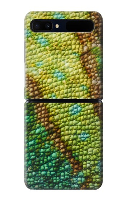 S3057 Imprimé graphique Lezard Peau Etui Coque Housse pour Samsung Galaxy Z Flip 5G