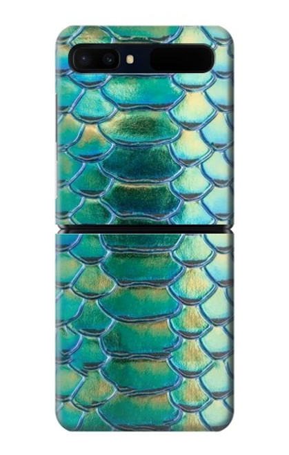 S3414 Vert Serpent Échelle graphique Imprimer Etui Coque Housse pour Samsung Galaxy Z Flip 5G
