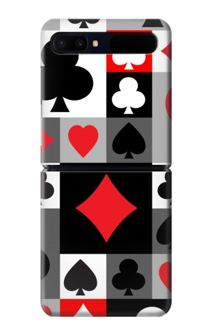 S3463 Costume Poker Carte Etui Coque Housse pour Samsung Galaxy Z Flip 5G