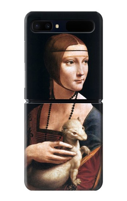 S3471 Lady hermine Leonardo da Vinci Etui Coque Housse pour Samsung Galaxy Z Flip 5G