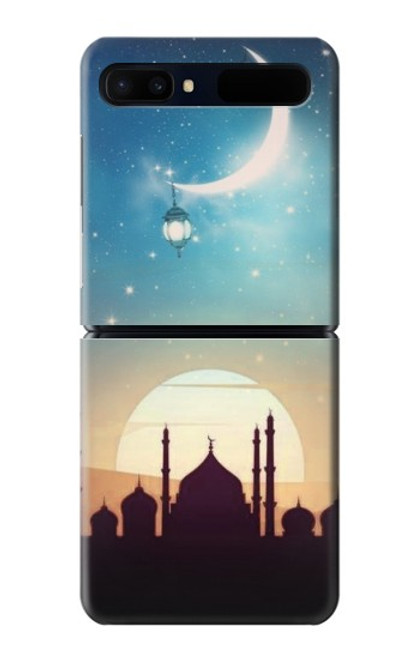 S3502 Coucher de soleil islamique Etui Coque Housse pour Samsung Galaxy Z Flip 5G