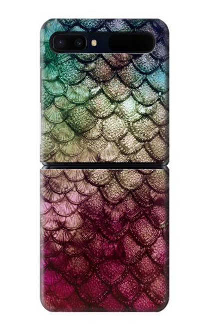 S3539 Sirène écailles de poisson Etui Coque Housse pour Samsung Galaxy Z Flip 5G