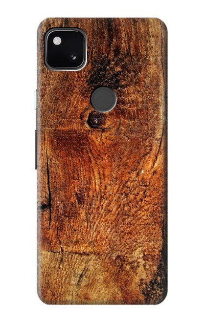 S1140 Bois graphique Etui Coque Housse pour Google Pixel 4a